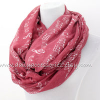 Music Note Scarf - Bean Concept - Etsy