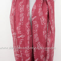 Music Note Scarf - Bean Concept - Etsy