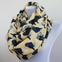 Beige Parrot Infinity Scarf - Bean Concept - Etsy
