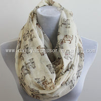Beige Dachshunds Dog Infinity Scarf - Bean Concept - Etsy