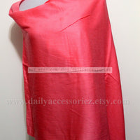 Coral Pink Pashmina Infinity Scarf - Bean Concept - Etsy