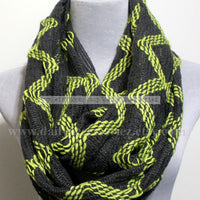 Chevron Knit Infinity Scarf - Bean Concept - Etsy
