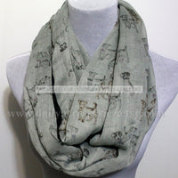 Beige Dachshunds Dog Infinity Scarf - Bean Concept - Etsy