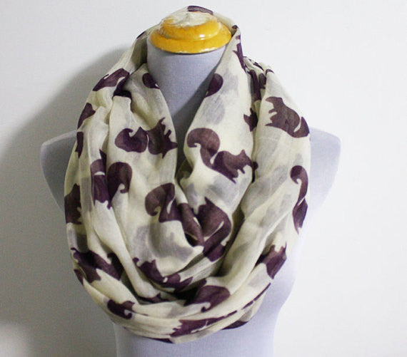 squirrel Infinity Scarf - Bean Concept - Etsy