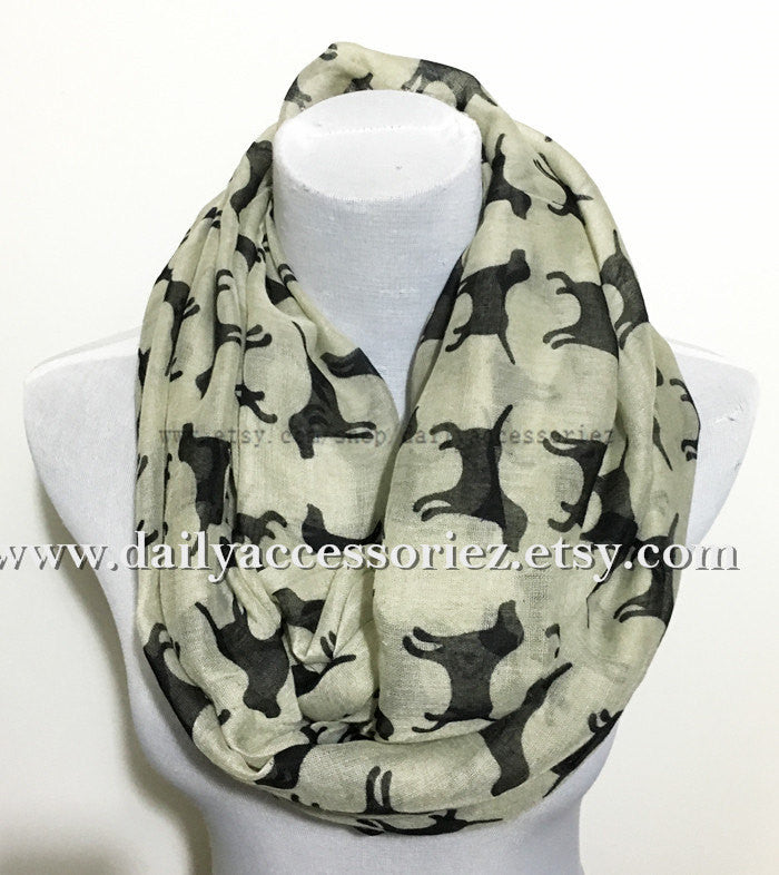 Gray Labrador Infinity Scarf - Bean Concept - Etsy