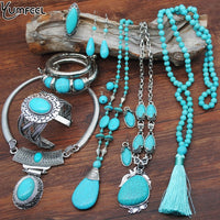 Turquoise Bracelet Jewelry Set