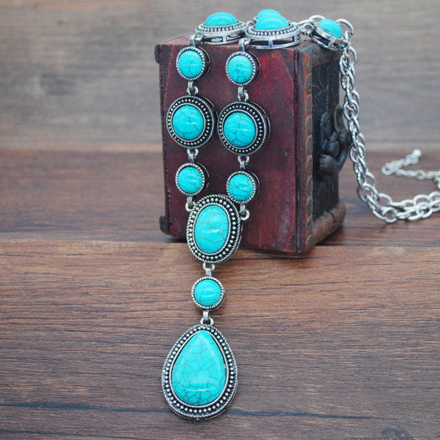 Turquoise Bracelet Jewelry Set
