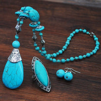 Turquoise Bracelet Jewelry Set