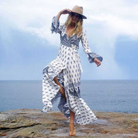 Split long sleeve tunic wrap - Bean Concept - Etsy