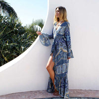 Split long sleeve tunic wrap - Bean Concept - Etsy