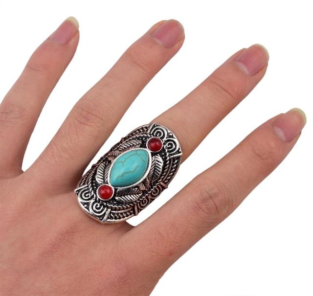 Adjustable Turquoises Rings