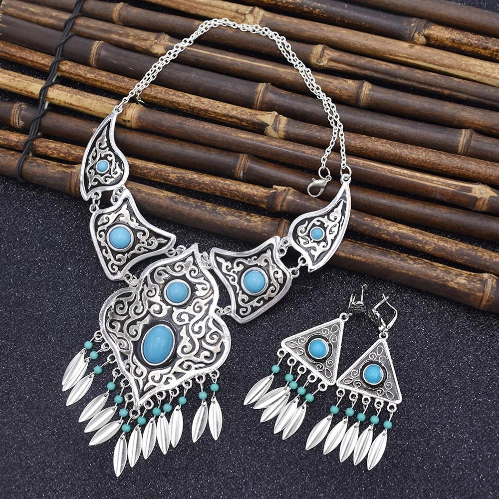 Bohemian Vintage Chain Necklace Set
