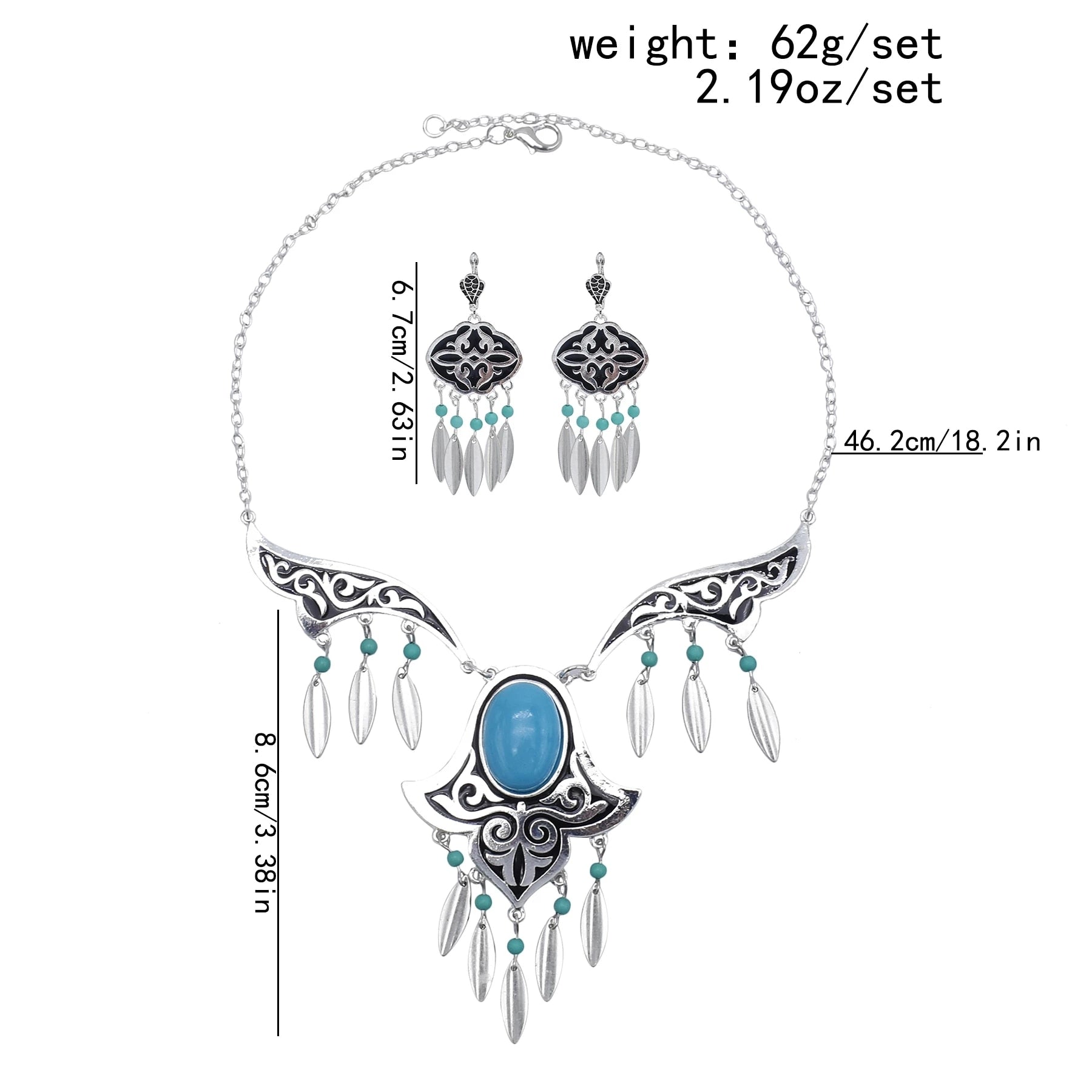 Bohemian Vintage Chain Necklace Set