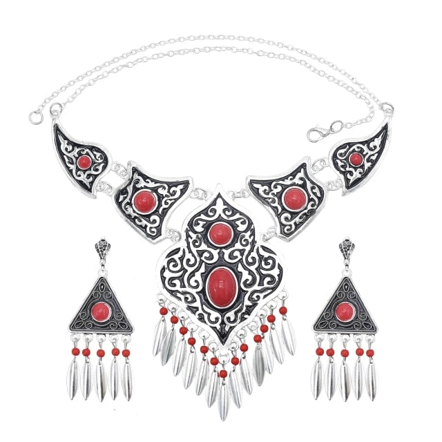 Bohemian Vintage Chain Necklace Set