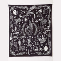 Boho Wall Hanging Tapestry - Bean Concept - Etsy