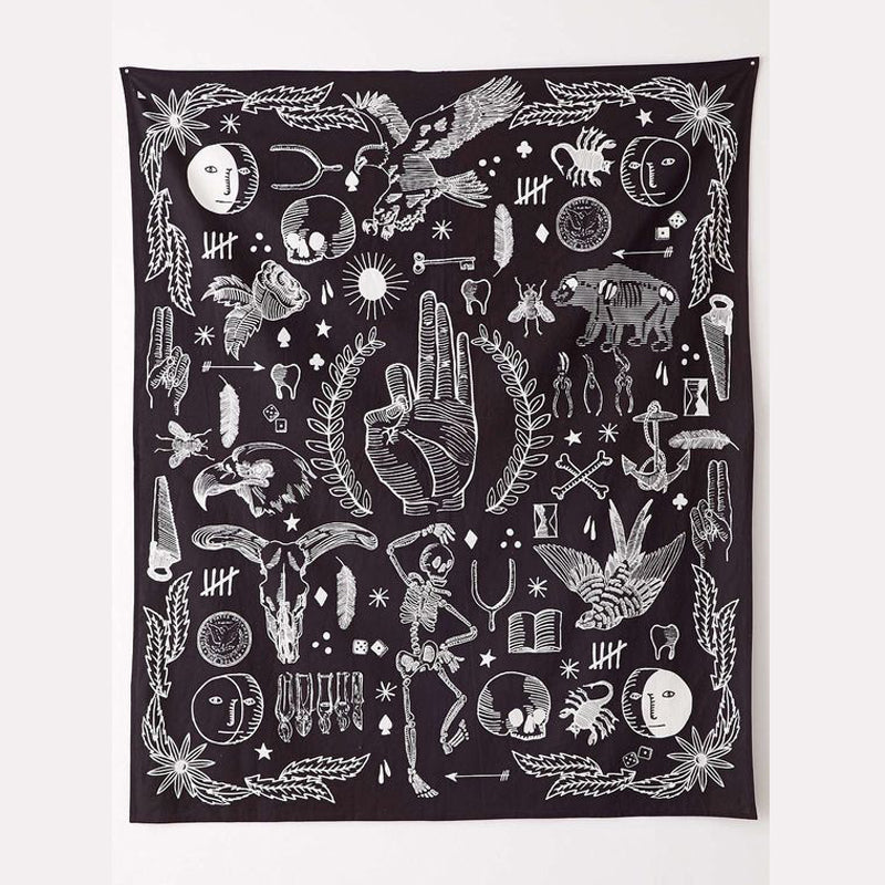 Boho Wall Hanging Tapestry - Bean Concept - Etsy