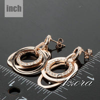 Polished Circle Rose Gold Earrings - Bean Concept - Etsy