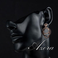Polished Circle Rose Gold Earrings - Bean Concept - Etsy