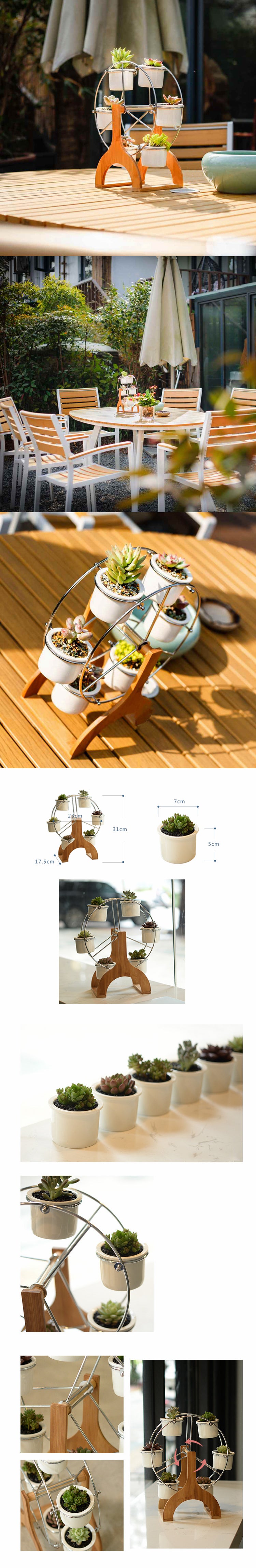 Set of Ferris Wheel Flower Plant Pots - Bean Concept - Etsy