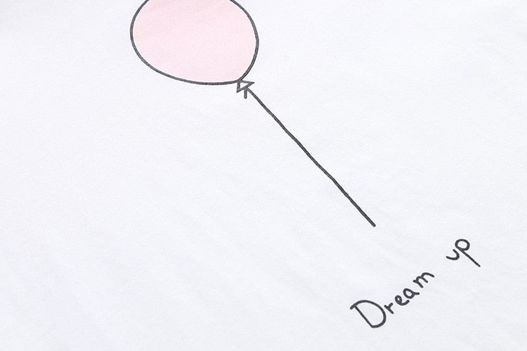 Dream Up Letter Balloon T Shirt - Bean Concept - Etsy
