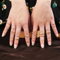 12 pc/set Boho Knuckle Party Rings - Bean Concept - Etsy