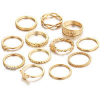 12 pc/set Boho Knuckle Party Rings - Bean Concept - Etsy