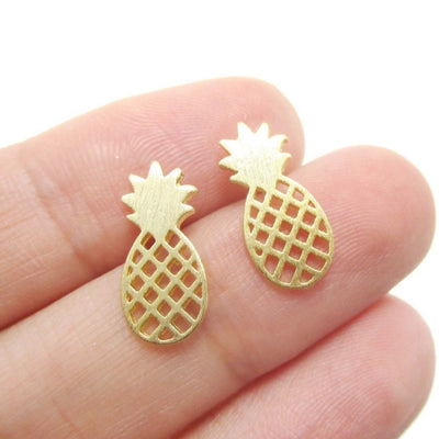 Pineapple Stud Earrings - Bean Concept - Etsy