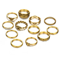 12 pc/set Boho Knuckle Party Rings - Bean Concept - Etsy
