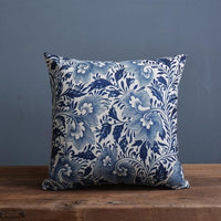 Blue And White Porcelain Printed Cushion Cover - Bean Concept - Etsy