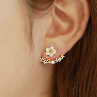 Flower Stud Earrings - Bean Concept - Etsy