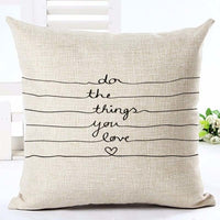 Letter Love Home Cushion Cover - Bean Concept - Etsy