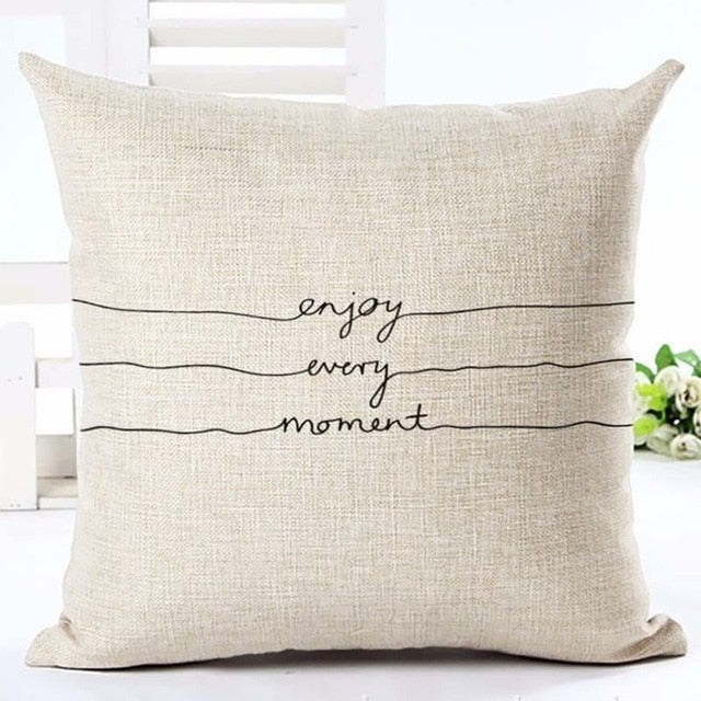 Letter Love Home Cushion Cover - Bean Concept - Etsy