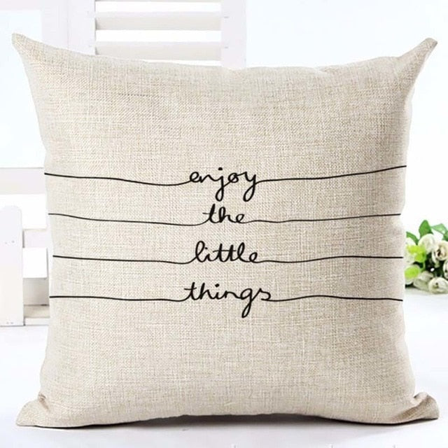 Letter Love Home Cushion Cover - Bean Concept - Etsy