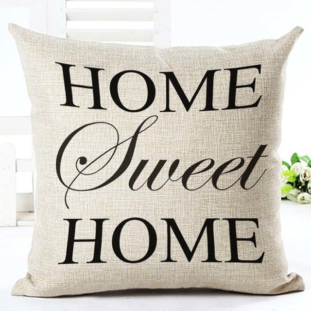 Letter Love Home Cushion Cover - Bean Concept - Etsy