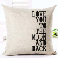 Letter Love Home Cushion Cover - Bean Concept - Etsy