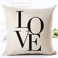 Letter Love Home Cushion Cover - Bean Concept - Etsy