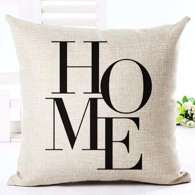 Letter Love Home Cushion Cover - Bean Concept - Etsy