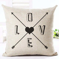 Letter Love Home Cushion Cover - Bean Concept - Etsy