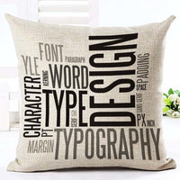 Letter Love Home Cushion Cover - Bean Concept - Etsy