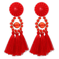 Boho Tassel Earrings - Bean Concept - Etsy