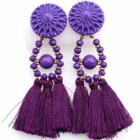 Boho Tassel Earrings - Bean Concept - Etsy