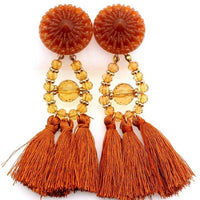 Boho Tassel Earrings - Bean Concept - Etsy