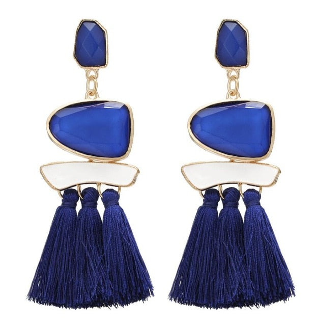 Boho Tassel Earrings - Bean Concept - Etsy