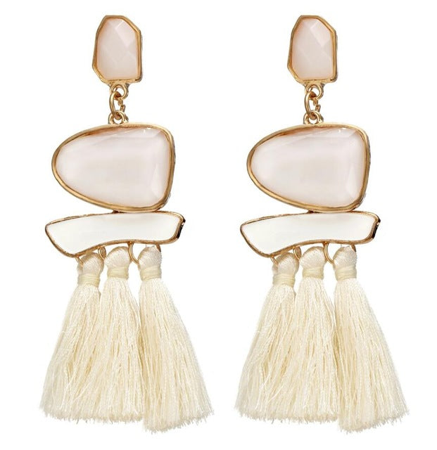 Boho Tassel Earrings - Bean Concept - Etsy