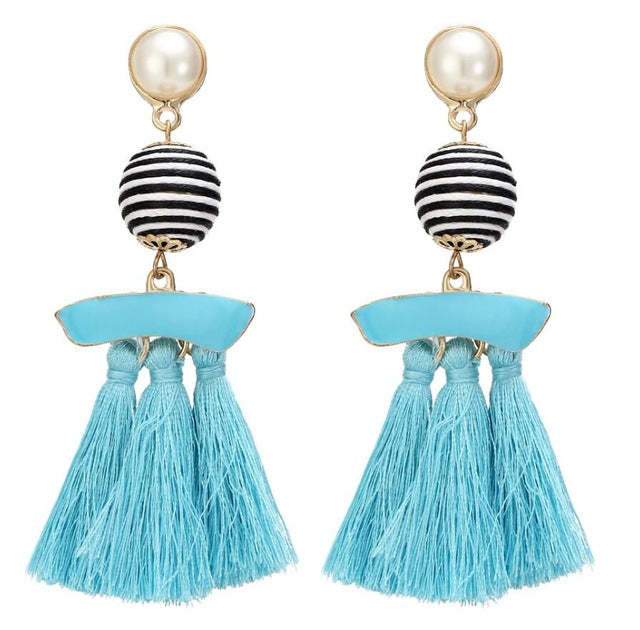 Boho Tassel Earrings - Bean Concept - Etsy