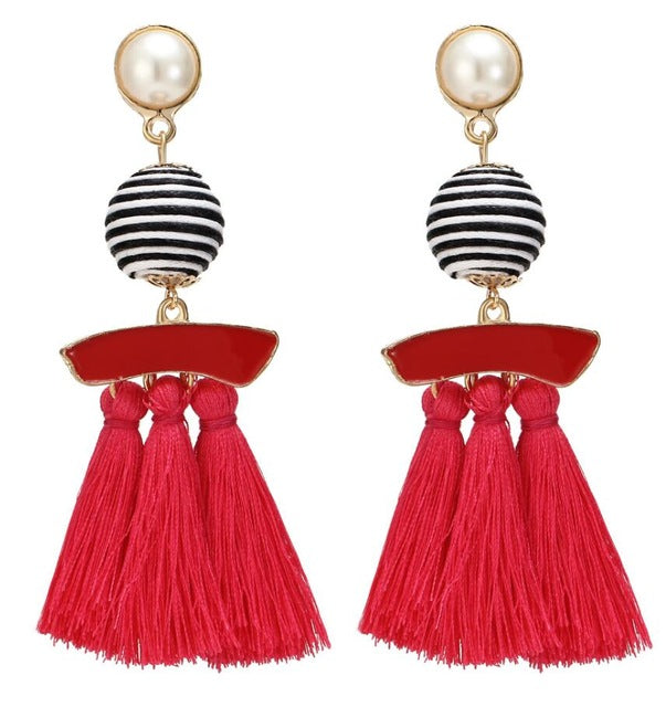 Boho Tassel Earrings - Bean Concept - Etsy