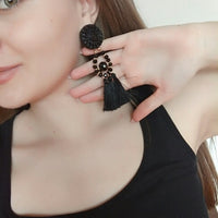 Boho Tassel Earrings - Bean Concept - Etsy