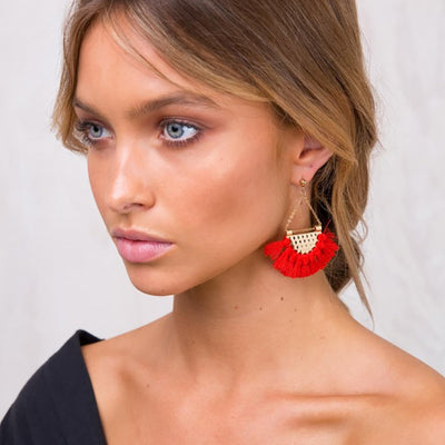 Tassel Long Earring - Bean Concept - Etsy