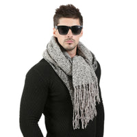 Men Winter Wool Knitted Scarf - Bean Concept - Etsy