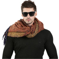 Men Winter Wool Knitted Scarf - Bean Concept - Etsy